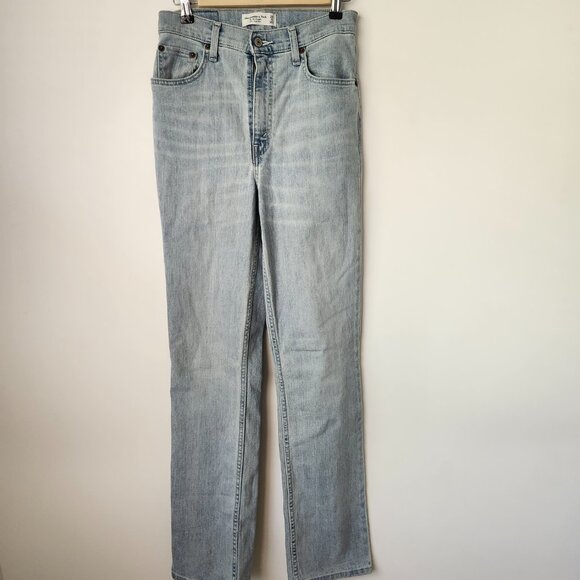 Abercrombie & Fitch Women's The 90's Straight Ultra High Rise Size 25 - Picture 3 of 3